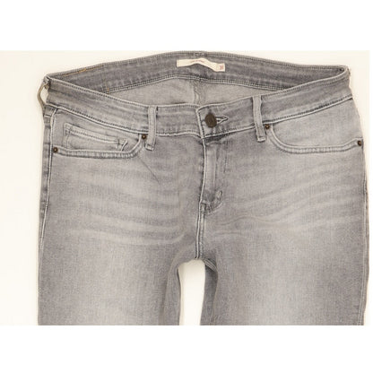 Levi's 711 Women Grey Skinny Slim Stretch Jeans W31 L32
