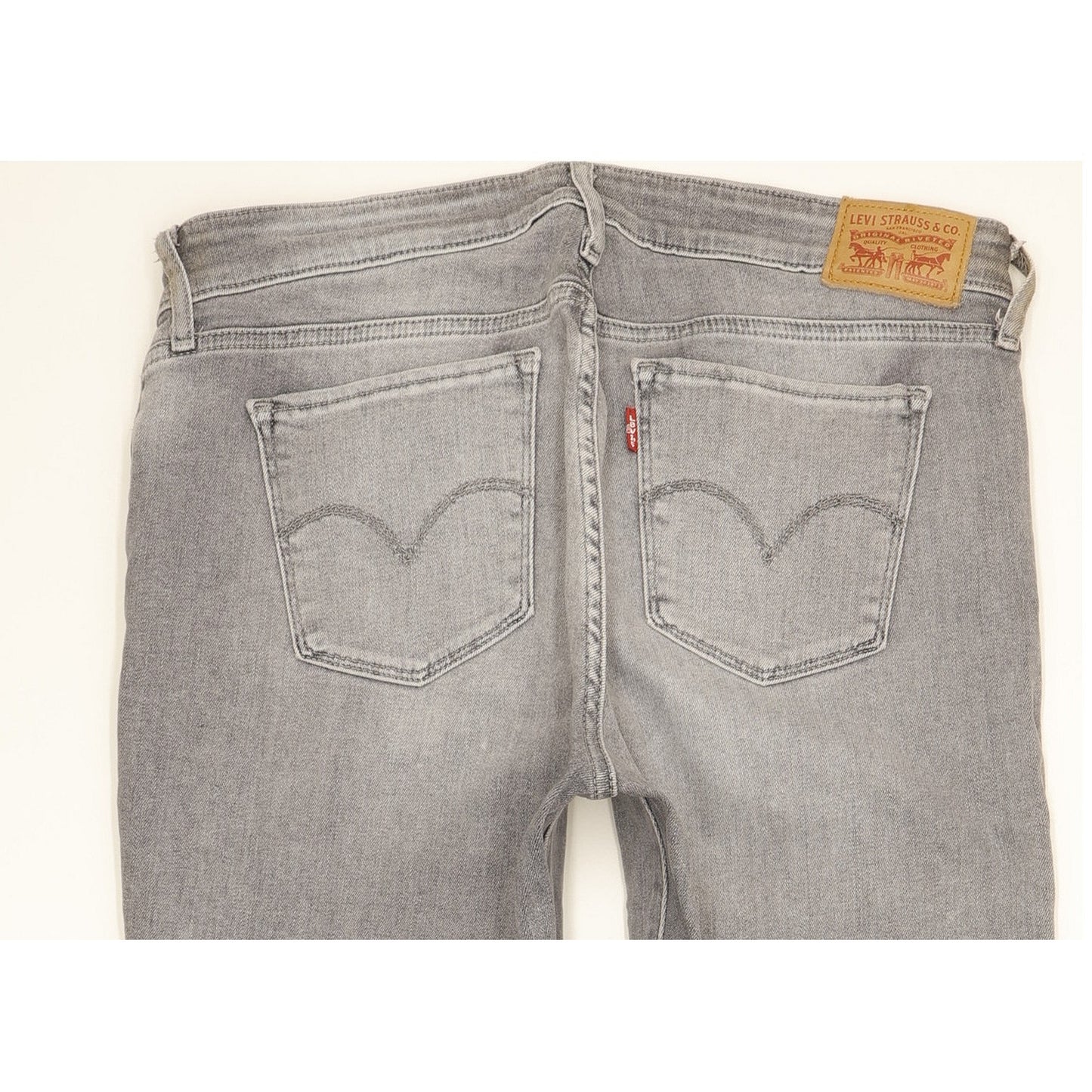 Levi's 711 Women Grey Skinny Slim Stretch Jeans W31 L32
