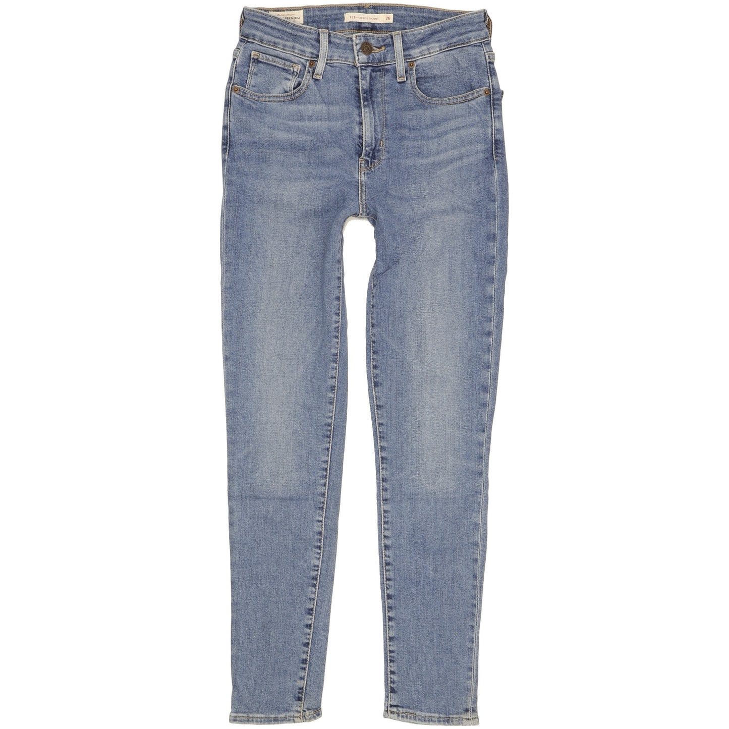 Levi's 721 Women Blue Skinny Slim Stretch Jeans W26 L28