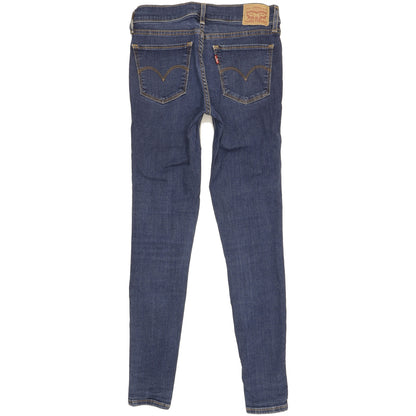 Levi's 710 Super Women Blue Skinny Slim Stretch Jeans W26 L28