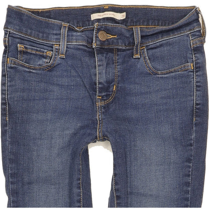 Levi's 710 Super Women Blue Skinny Slim Stretch Jeans W26 L28