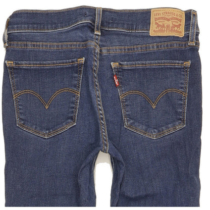 Levi's 710 Super Women Blue Skinny Slim Stretch Jeans W26 L28