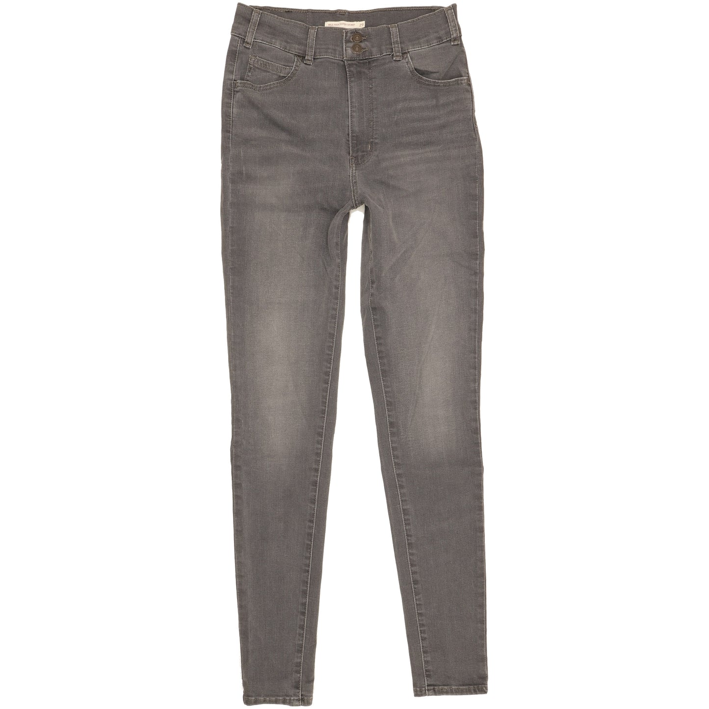 Levi's Mile Grey Skinny Slim Stretch Jeans High Waisted W29 L32