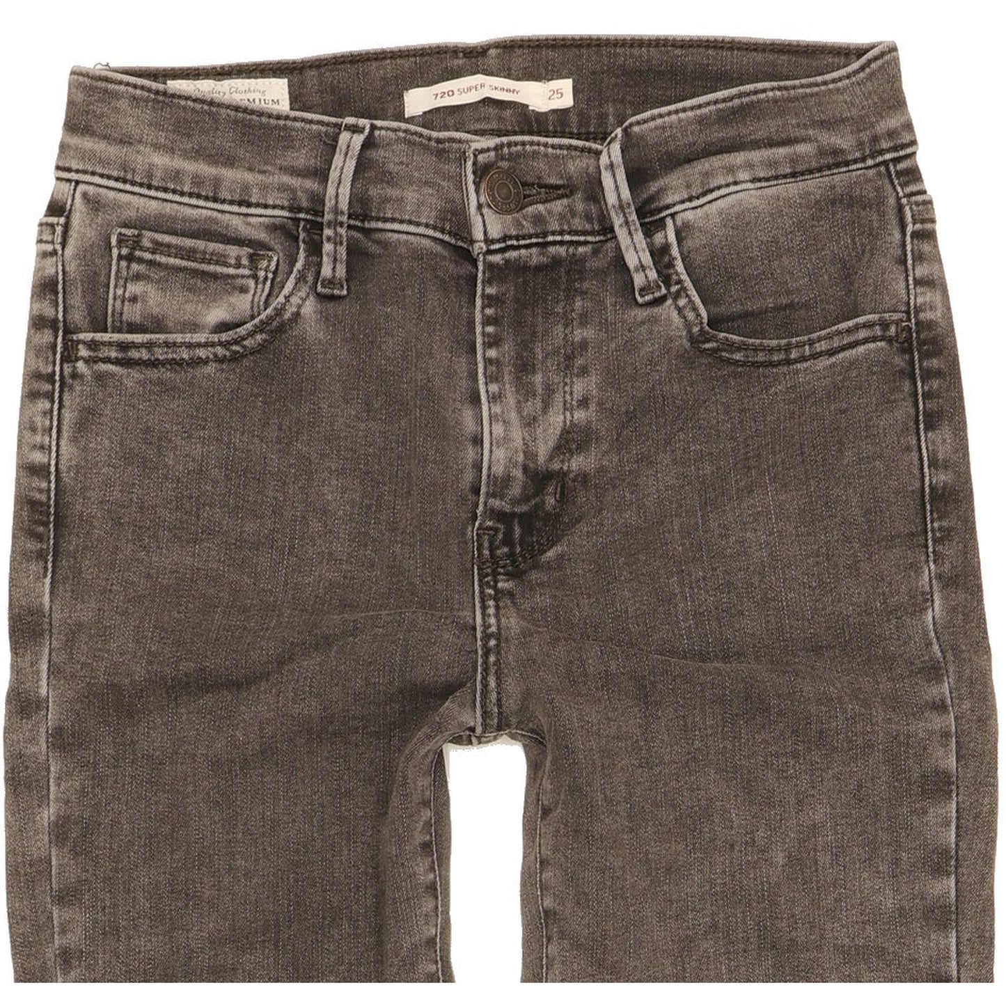 Levi's 720 Women Grey Skinny Slim Stretch Jeans W25 L28