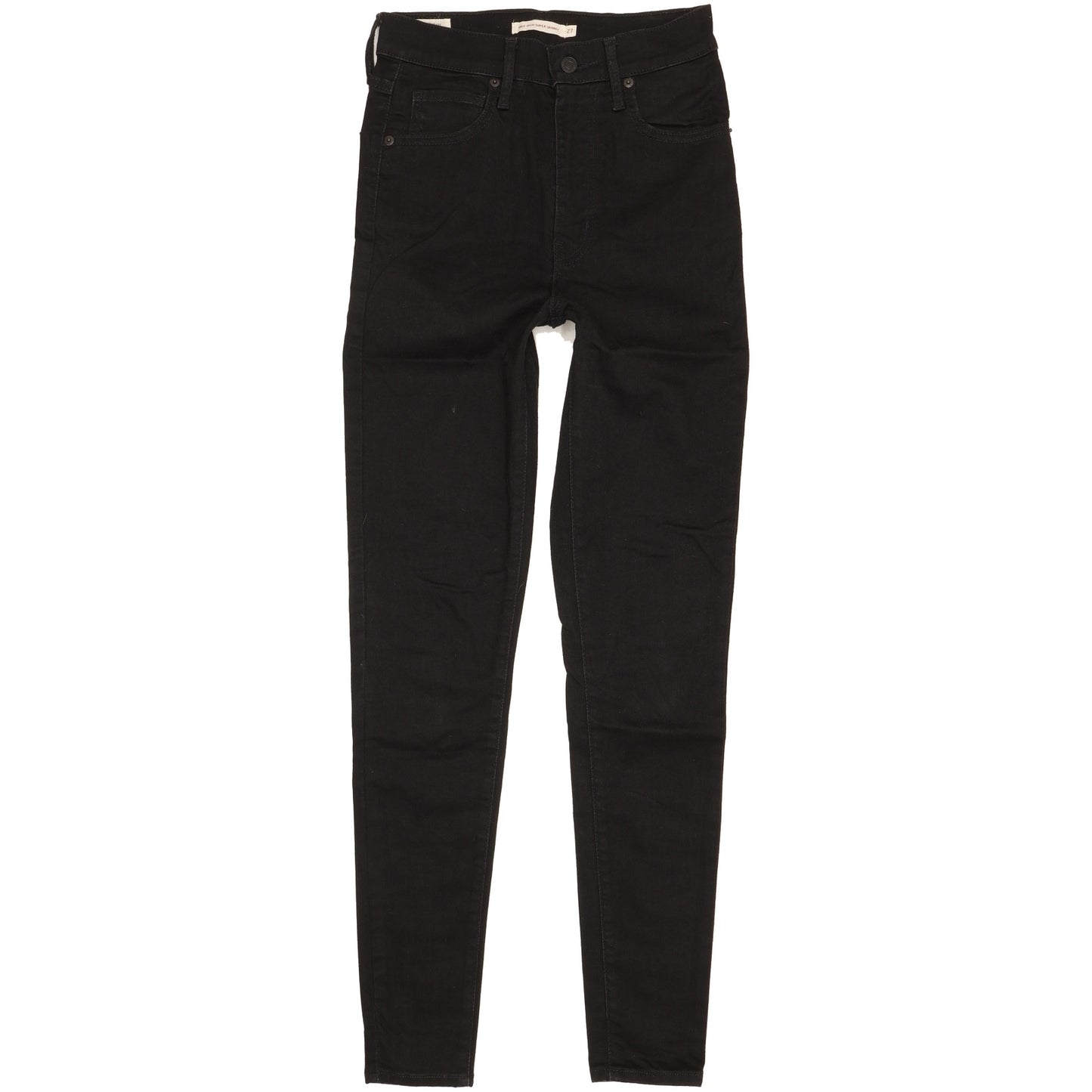 Levi's Mile Black Skinny Slim Stretch Jeans High Waisted W27 L30