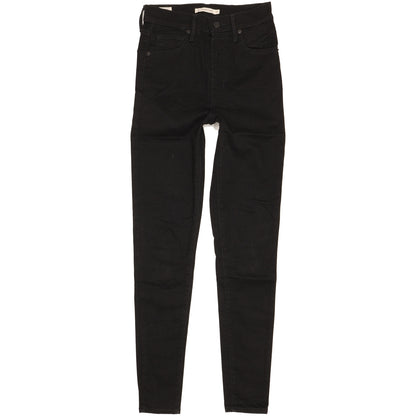 Levi's Mile Black Skinny Slim Stretch Jeans High Waisted W27 L30