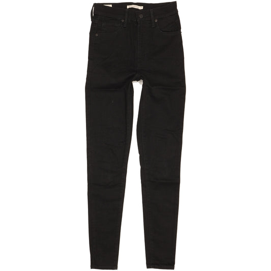 Levi's Mile Black Skinny Slim Stretch Jeans High Waisted W27 L30