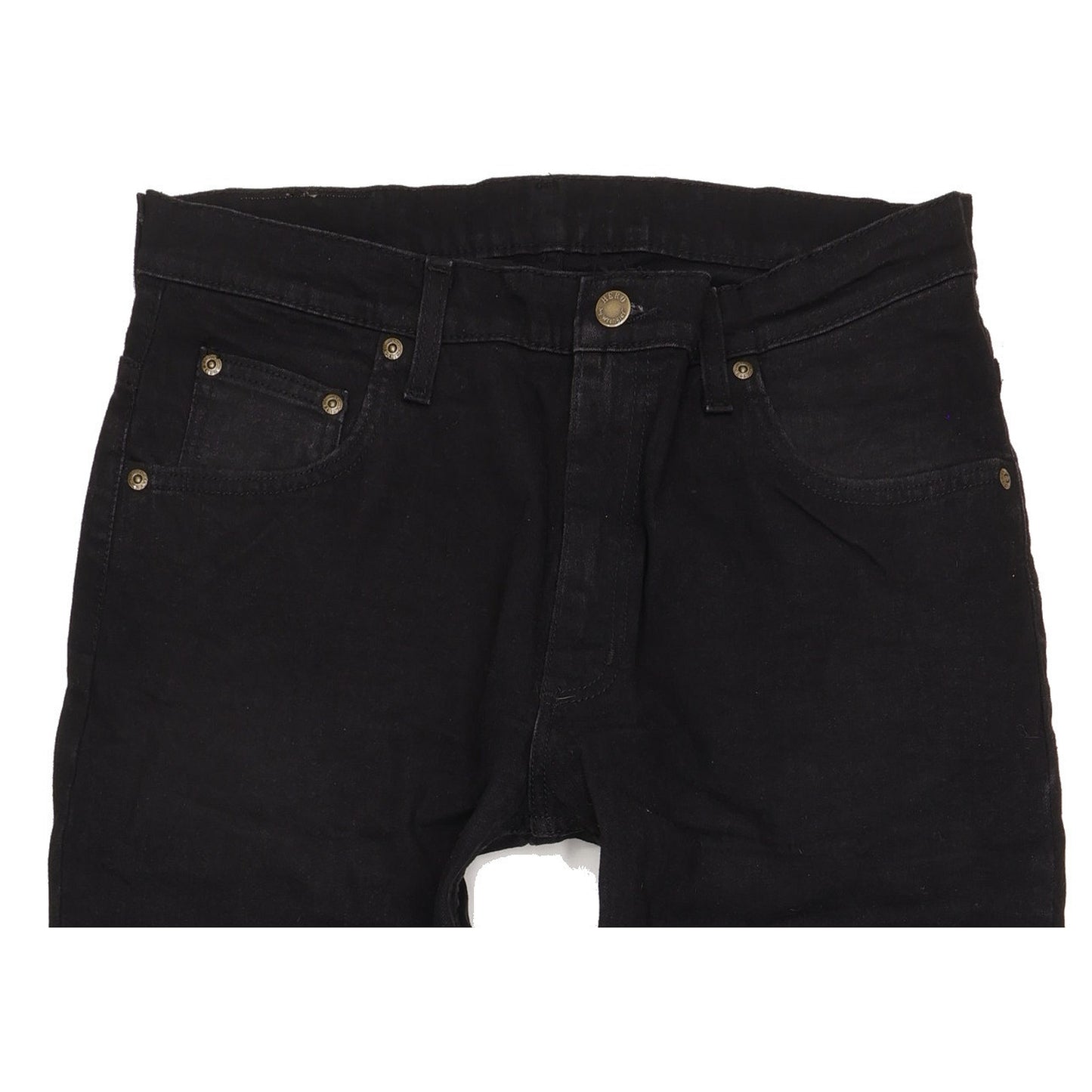 Wrangler Hero Men Black Straight Regular Stretch Jeans W33 L34