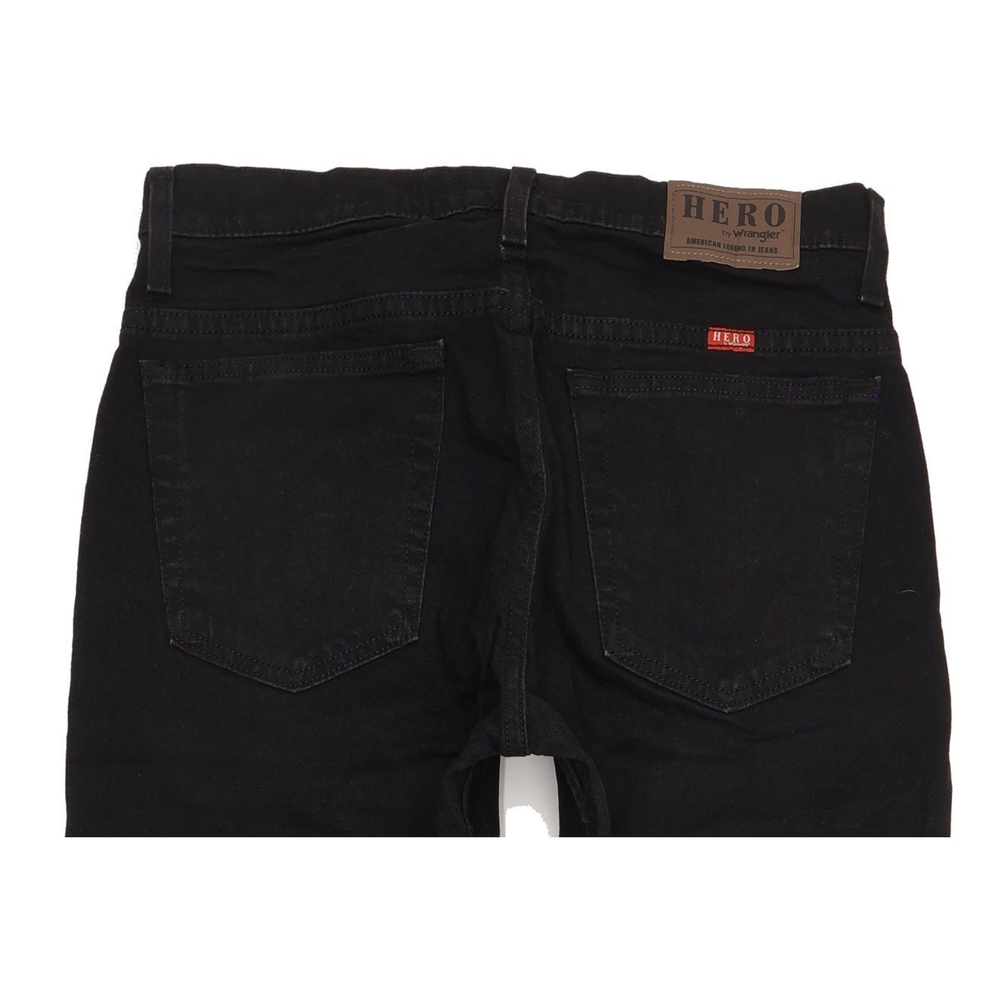 Wrangler Hero Men Black Straight Regular Stretch Jeans W33 L34
