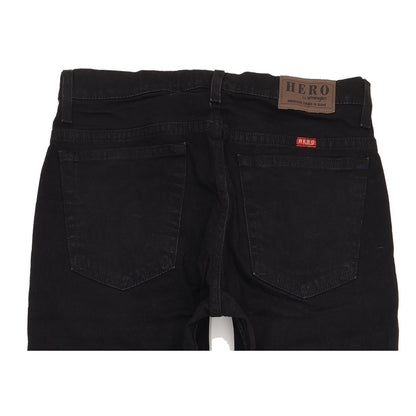 Wrangler Hero Men Black Straight Regular Stretch Jeans W33 L34