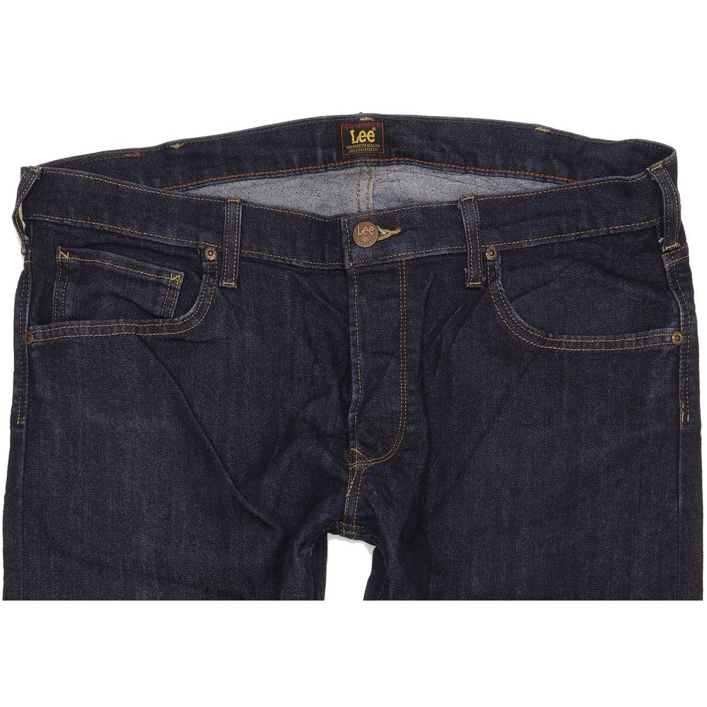 Lee Men Blue Straight Regular Jeans W36 L30