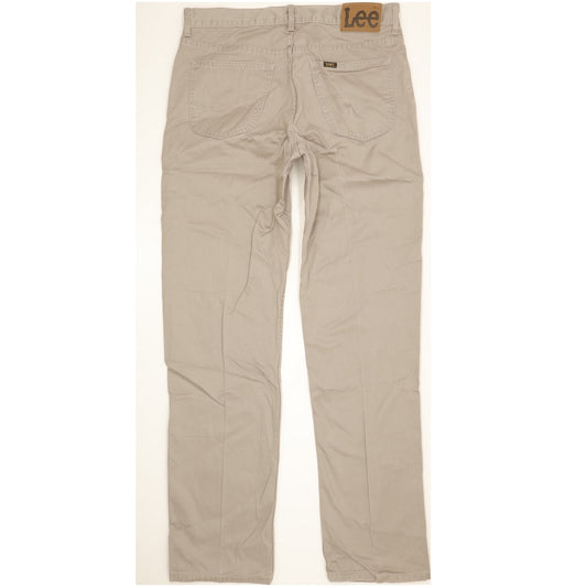 Lee Brooklyn Men Grey Straight Regular Jeans W34 L34