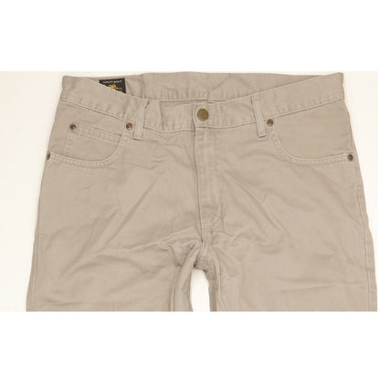 Lee Brooklyn Men Grey Straight Regular Jeans W34 L34