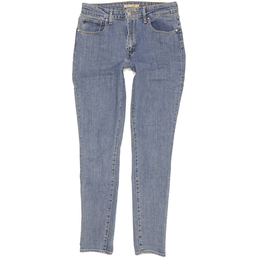 Levi's 721 Blue Skinny Slim Stretch Jeans High Waisted W32 L32