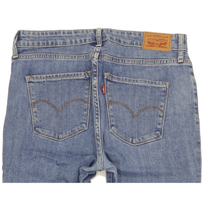 Levi's 721 Blue Skinny Slim Stretch Jeans High Waisted W32 L32