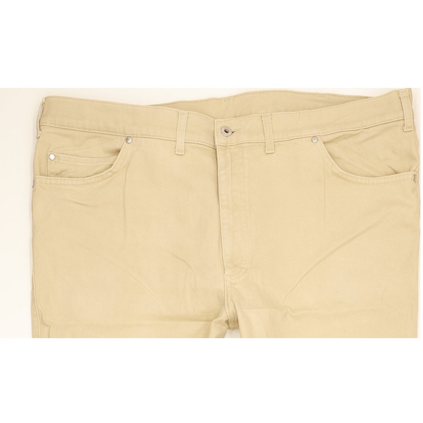 Mustang Tramper Men Beige Straight Regular Stretch Jeans W42 L27