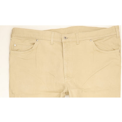 Mustang Tramper Men Beige Straight Regular Stretch Jeans W42 L27