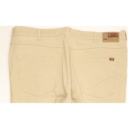 Mustang Tramper Men Beige Straight Regular Stretch Jeans W42 L27