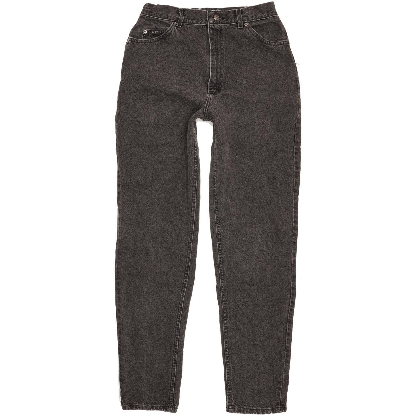 Lee Black Tapered Relaxed Mom Jeans High Waisted W30 L32