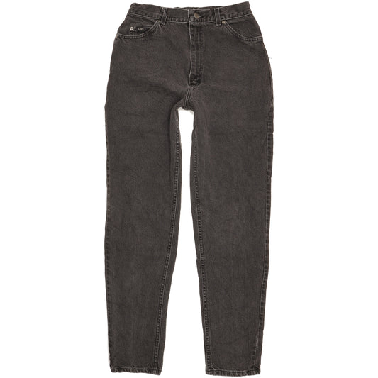 Lee Black Tapered Relaxed Mom Jeans High Waisted W30 L32