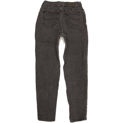 Lee Black Tapered Relaxed Mom Jeans High Waisted W30 L32