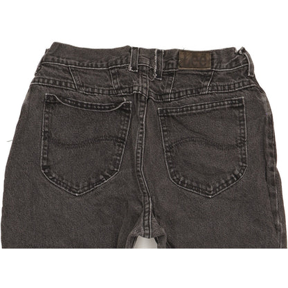 Lee Black Tapered Relaxed Mom Jeans High Waisted W30 L32