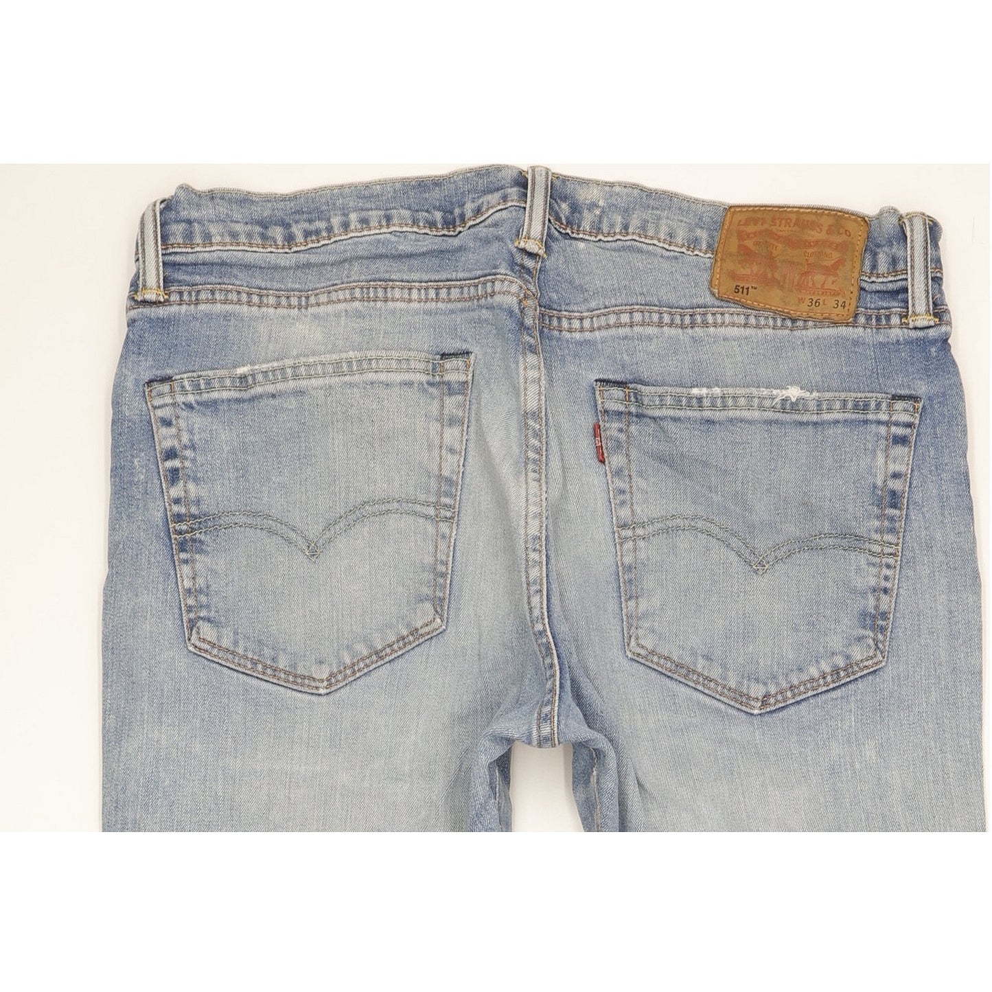 Levi's 511 Men Blue Straight Slim Stretch Jeans W36 L34