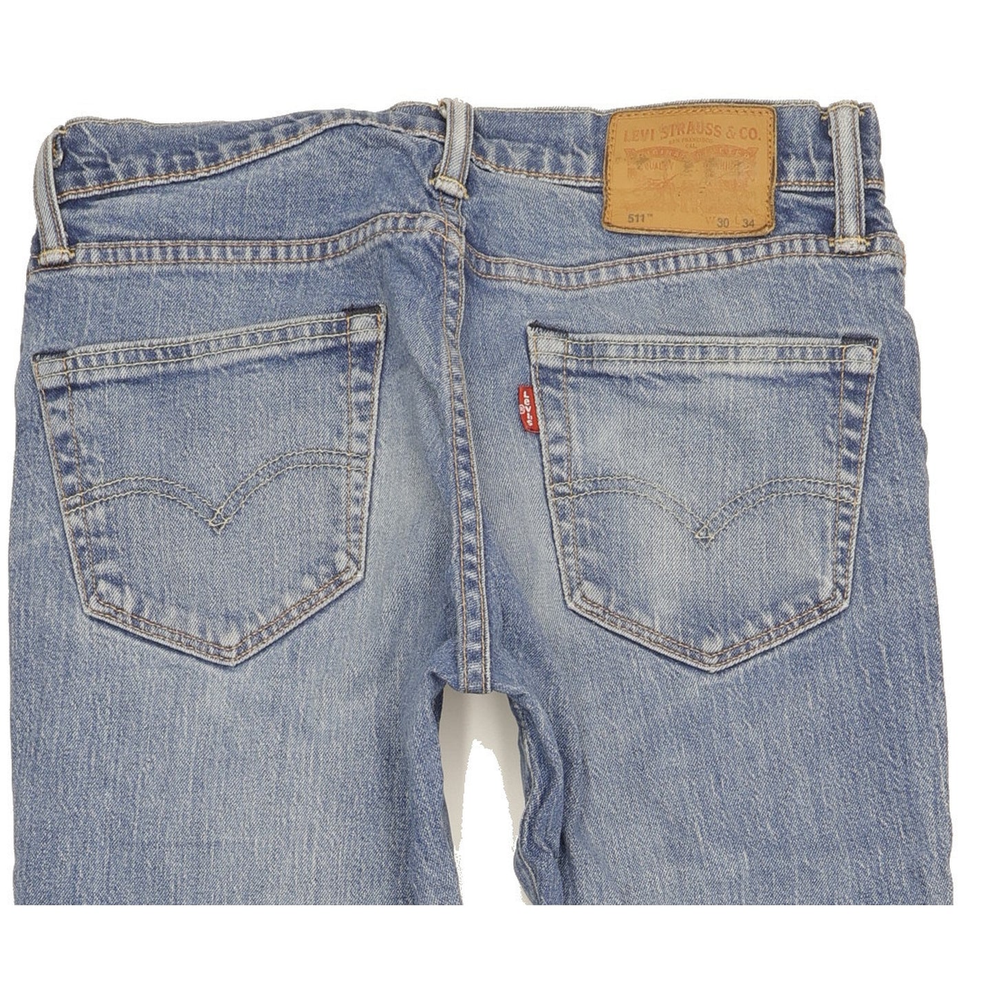 Levi's 511 Men Blue Straight Slim Stretch Jeans W30 L33