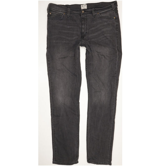 Mustang Vegas Men Black Straight Regular Stretch Jeans W38 L35