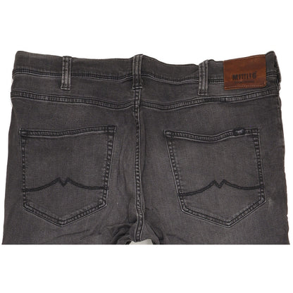 Mustang Vegas Men Black Straight Regular Stretch Jeans W38 L35