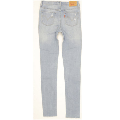 Levi's 720 Girls Women Blue Skinny Slim Stretch Jeans W24 L29