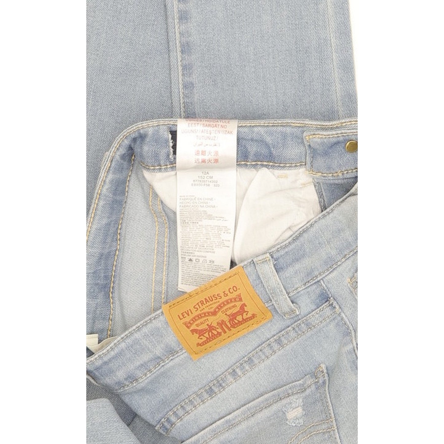 Levi's 720 Girls Women Blue Skinny Slim Stretch Jeans W24 L29