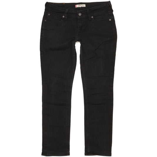 Levi's 571 Women Black Straight Slim Stretch Jeans W32 L29