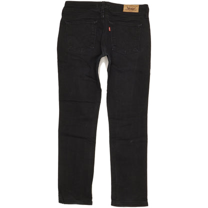 Levi's 571 Women Black Straight Slim Stretch Jeans W32 L29