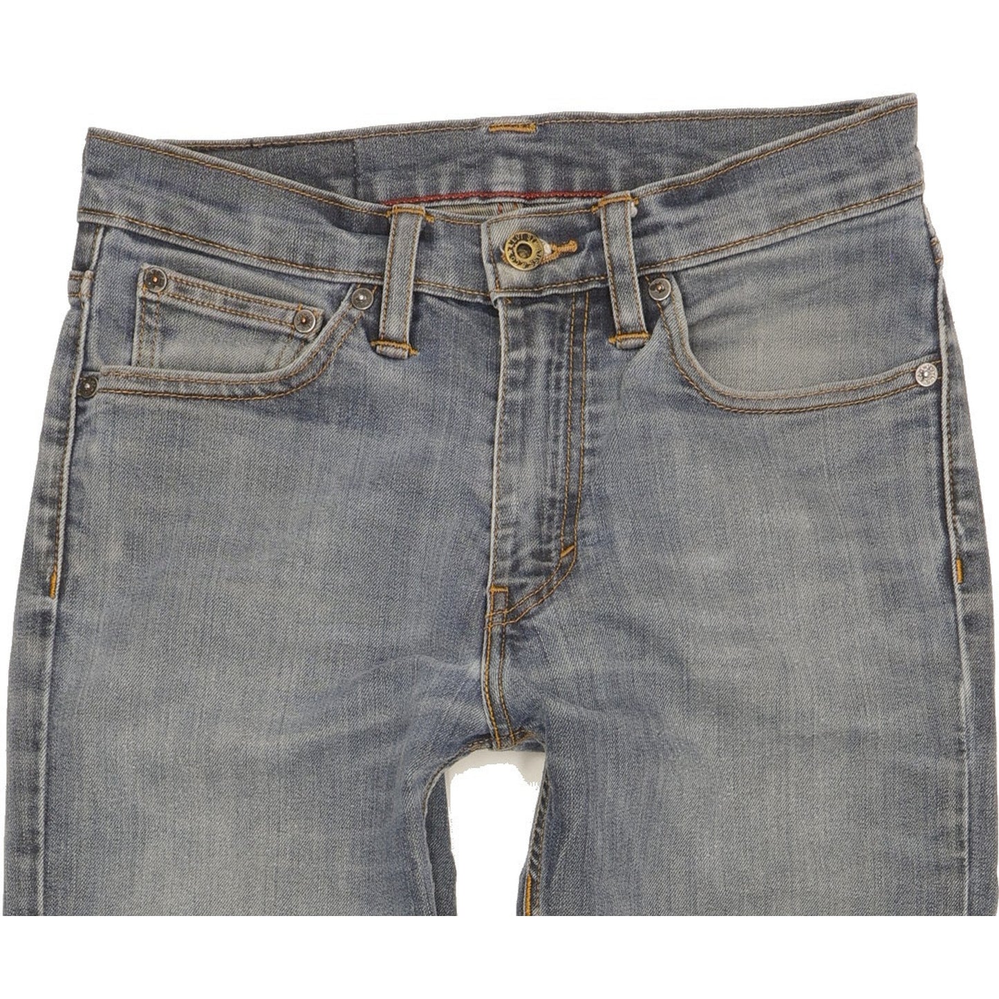 Levi's Men Blue Straight Slim Stretch Jeans W28 L32