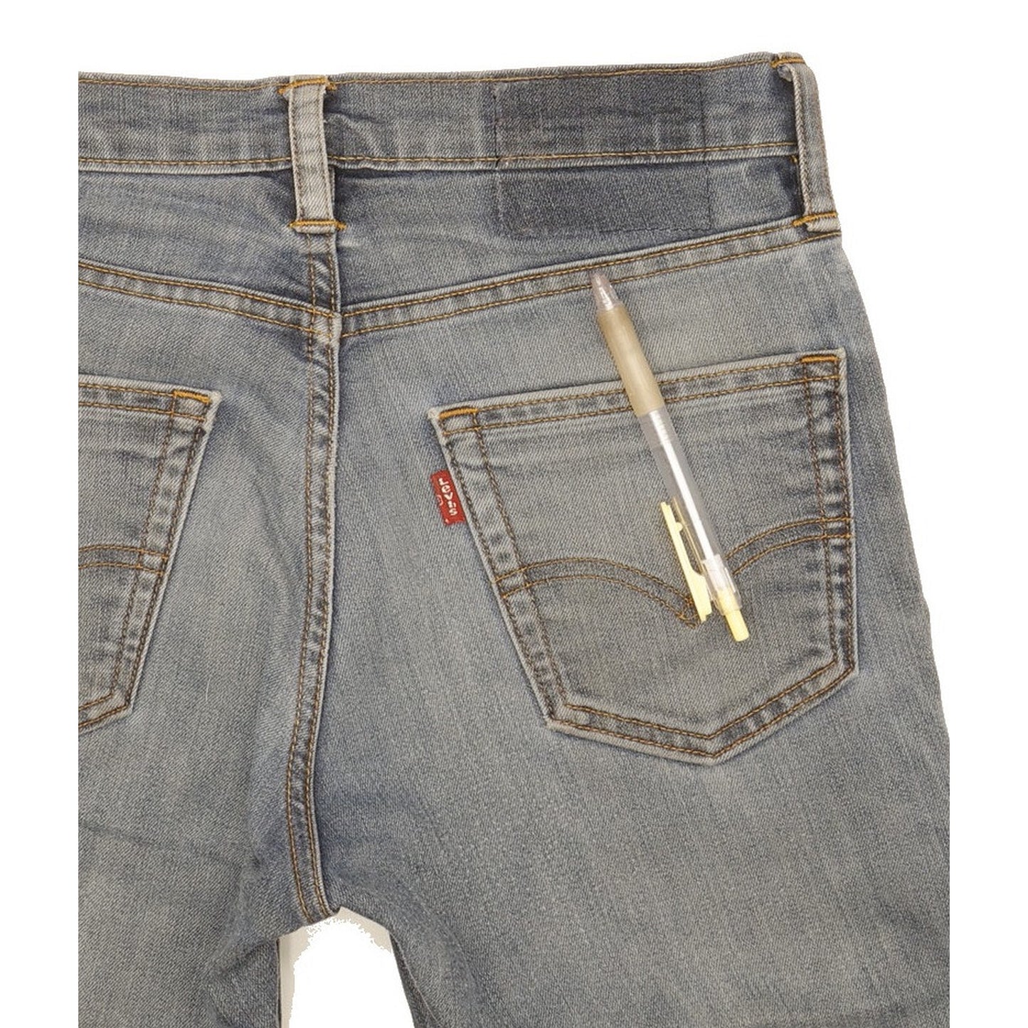 Levi's Men Blue Straight Slim Stretch Jeans W28 L32