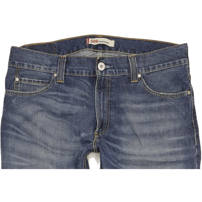 Levi's 506 Men Blue Straight Regular Jeans W38 L32