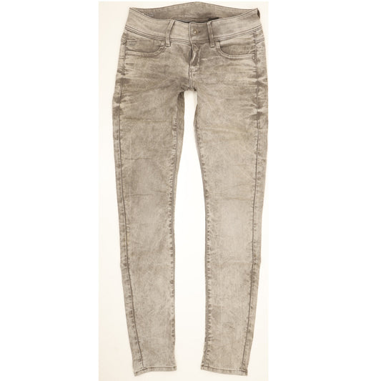 G-Star Lynn Women Grey Skinny Slim Stretch Jeans W28 L33