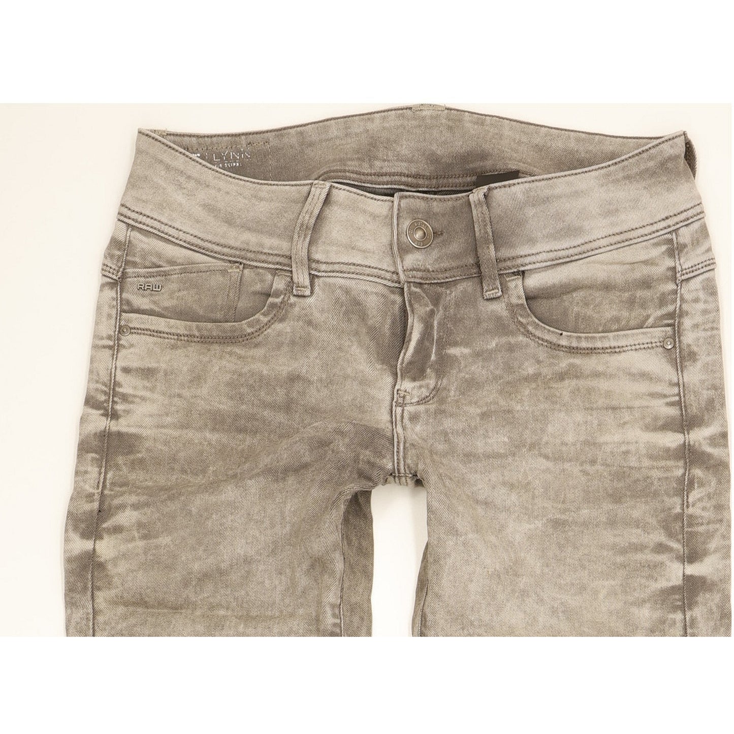 G-Star Lynn Women Grey Skinny Slim Stretch Jeans W28 L33