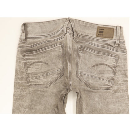 G-Star Lynn Women Grey Skinny Slim Stretch Jeans W28 L33