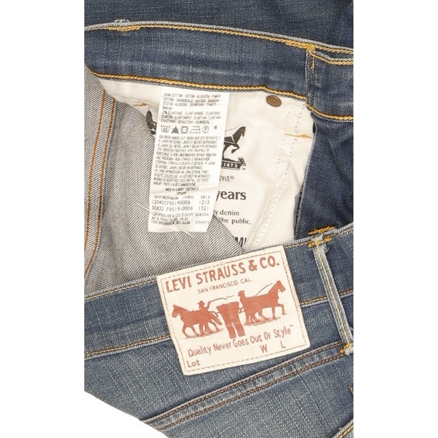 Levi's Men Blue Skinny Slim Stretch Jeans W30 L29