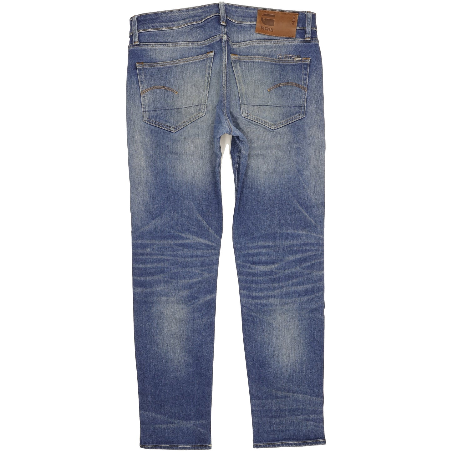 G-Star 3301 Men Blue Straight Slim Jeans W32 L31