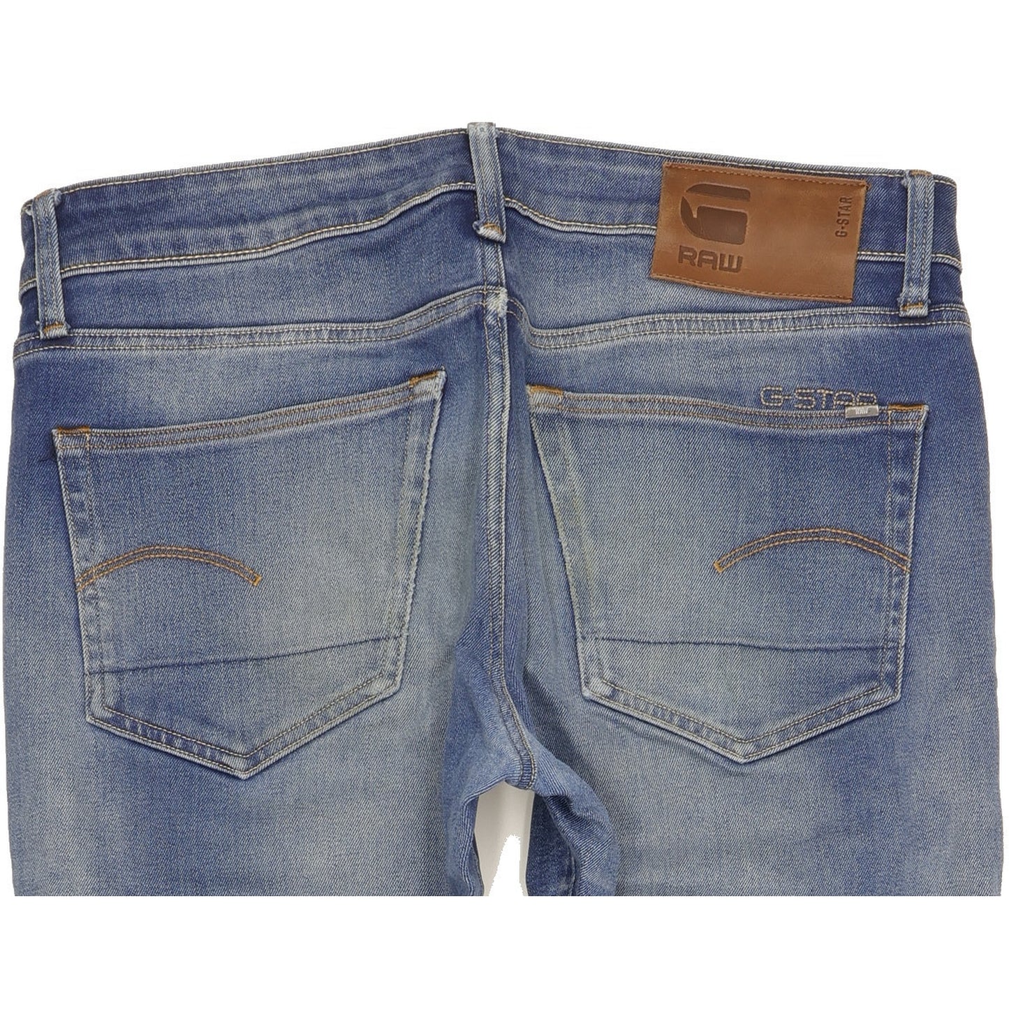 G-Star 3301 Men Blue Straight Slim Jeans W32 L31