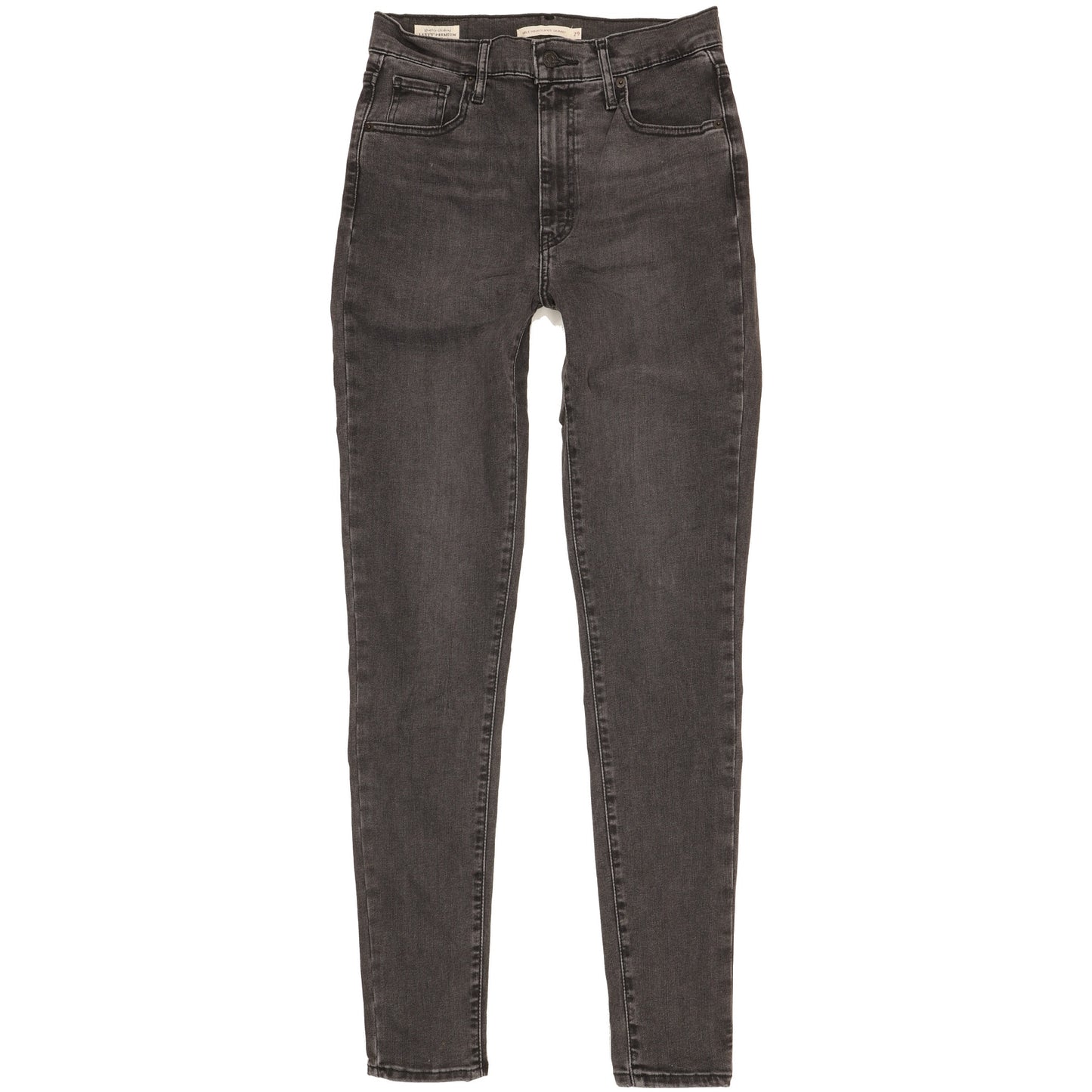 Levi's Mile Black Skinny Slim Stretch Jeans High Waisted W29 L32