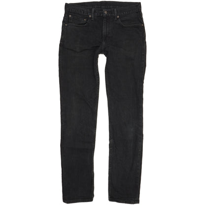 Levi's 511 Men Black Straight Slim Stretch Jeans W32 L33