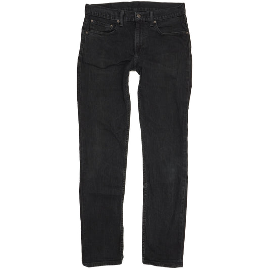 Levi's 511 Men Black Straight Slim Stretch Jeans W32 L33