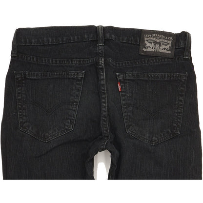 Levi's 511 Men Black Straight Slim Stretch Jeans W32 L33