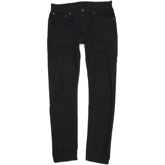 Levi's 508 Men Black Straight Slim Stretch Jeans W32 L33