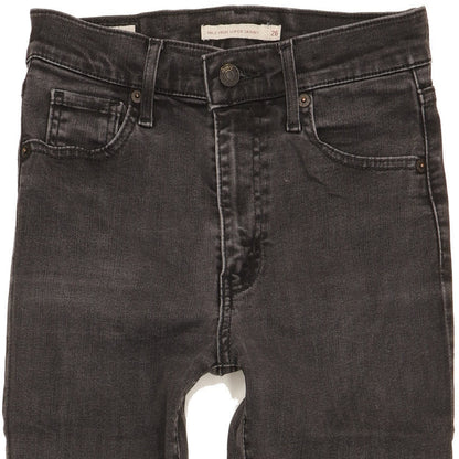 Levi's Mile Women Black Skinny Slim Stretch Jeans W26 L31
