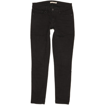 Levi's 711 Women Black Skinny Slim Stretch Jeans W27 L29